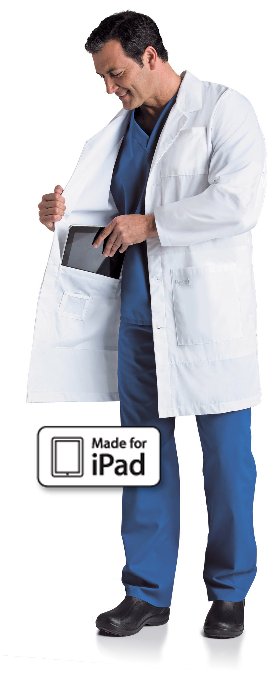Landau Men's iPad Lab Coat - 3174